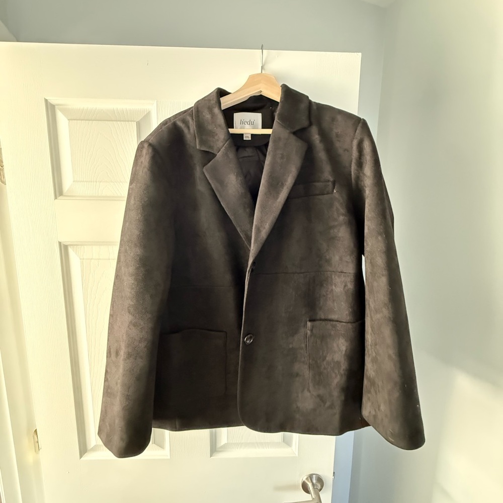 Black Suede Blazer